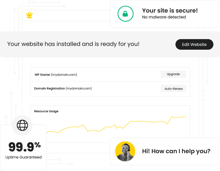 ExoHost client area dashboard